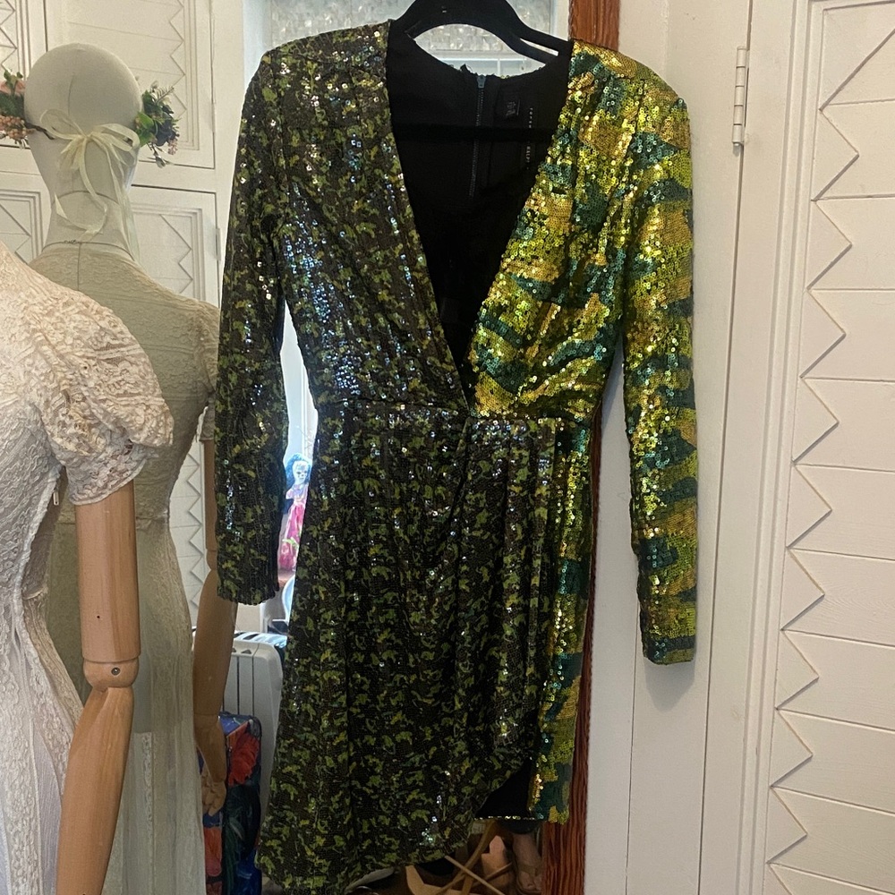 Topshop Halpern Sequin Dress